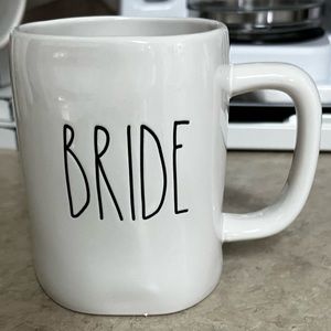 Rae Dunn BRIDE White Ceramic Coffee Mug